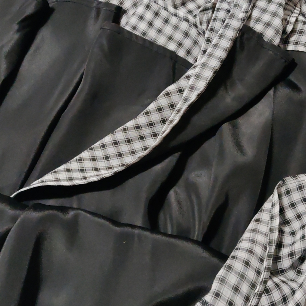Bar III Black & White Gingham asymmetric hem dress - Picture 6 of 7